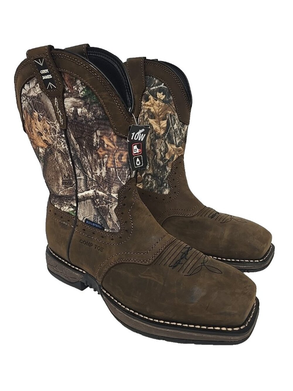 Cody James Men's 11" Xero Gravity Lite Western Work Boot Composite Toe Camo 10EE